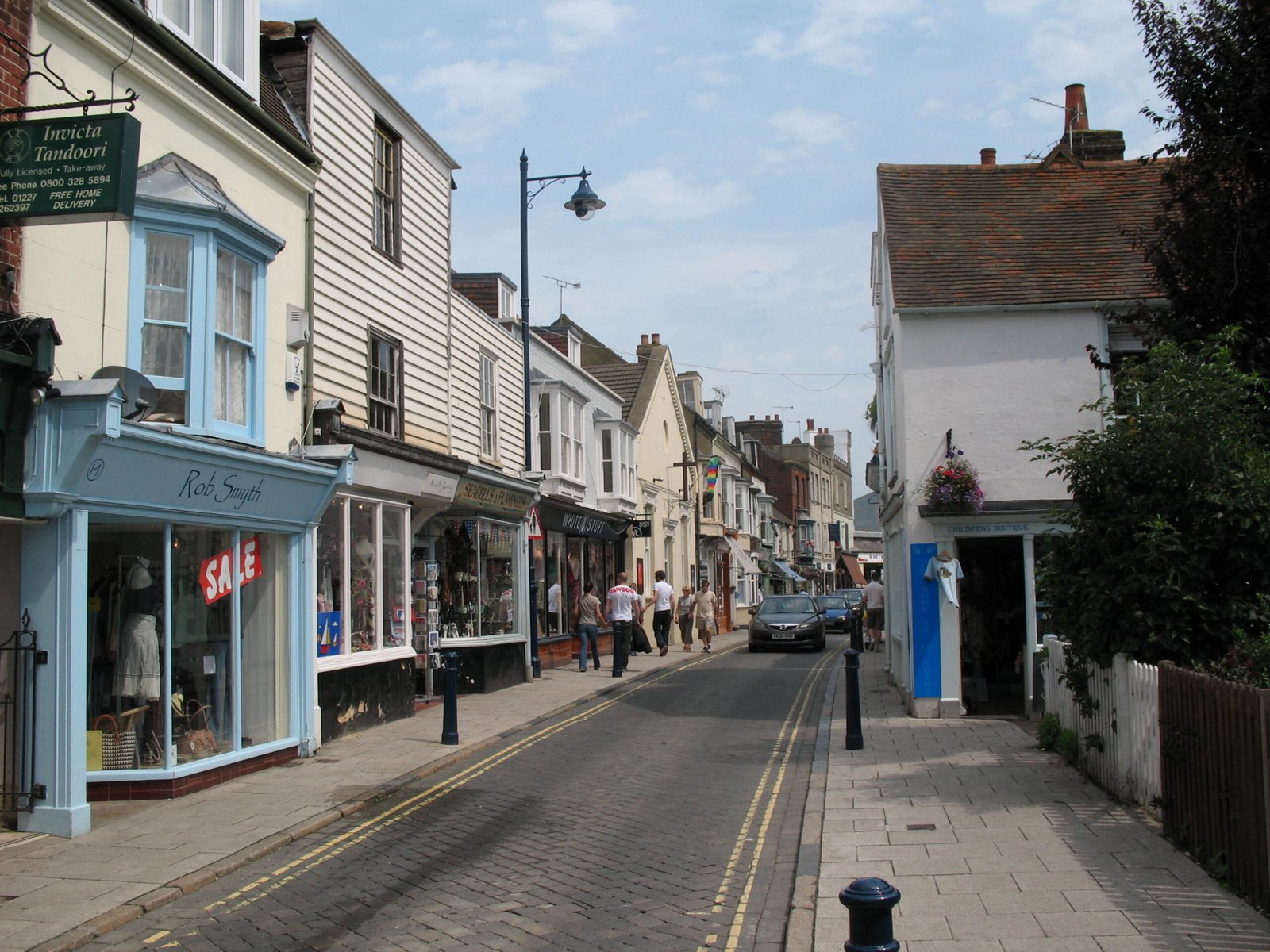 Cobbled Street in Whitstable"